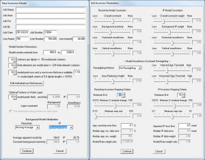 Interactively adjust any or all inversion controls and the regularization mesh.